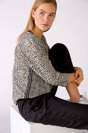 Black And White Printed Top