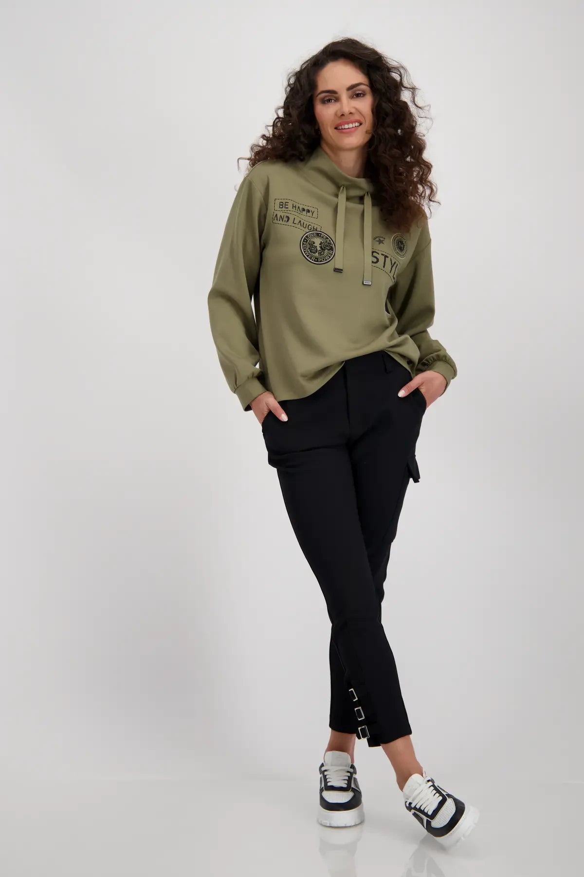 Green Sweatshirt With Patches