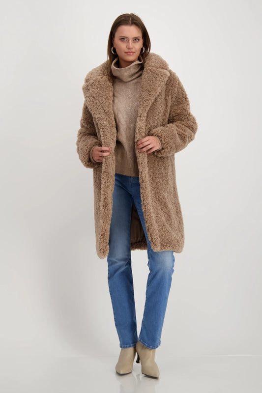 Light Brown Teddy Faux Fur Coat