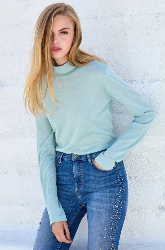 Peppermint Knit Top