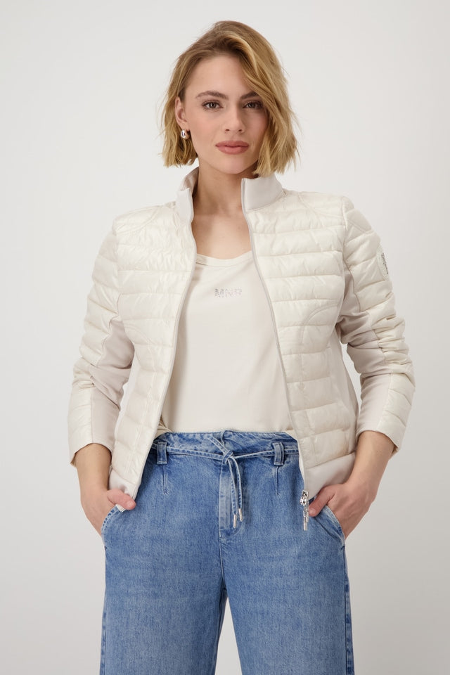 Light Grey Quilted Jacket