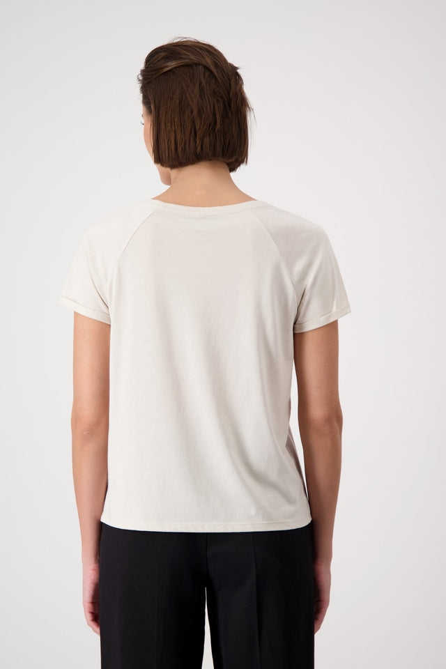 Cream Top With Decorative Lettering