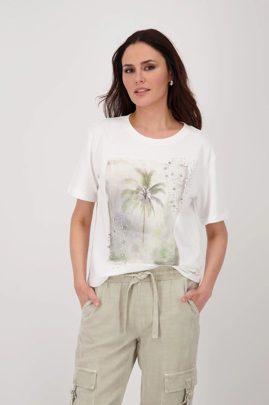 T-shirt With Palm Print