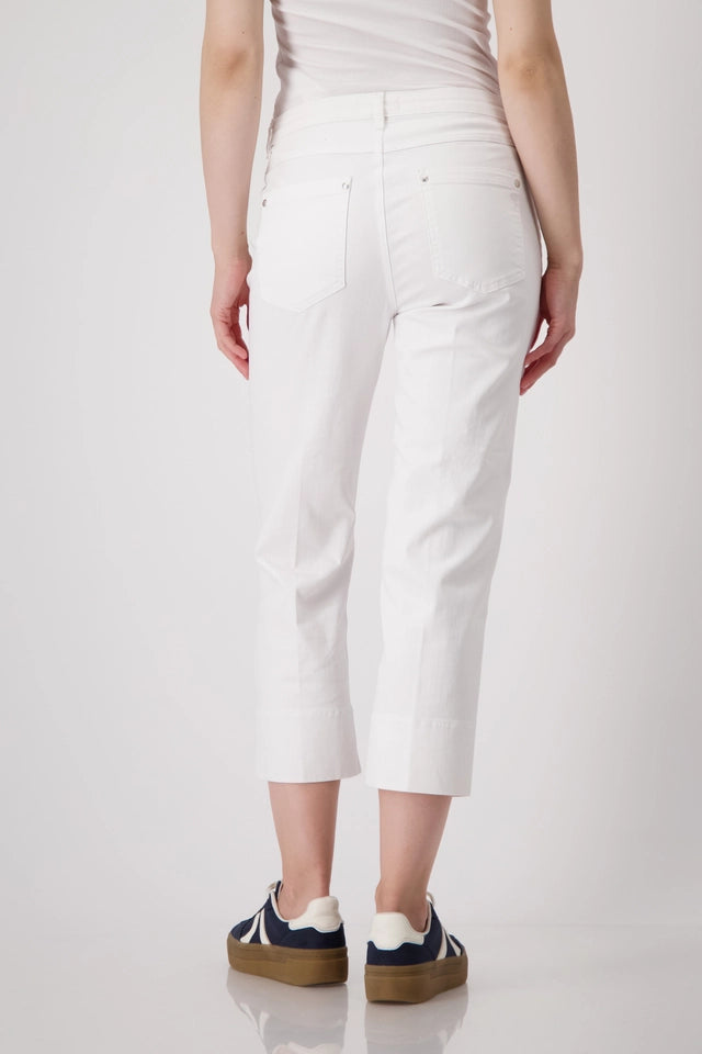White 3/4  Jeans