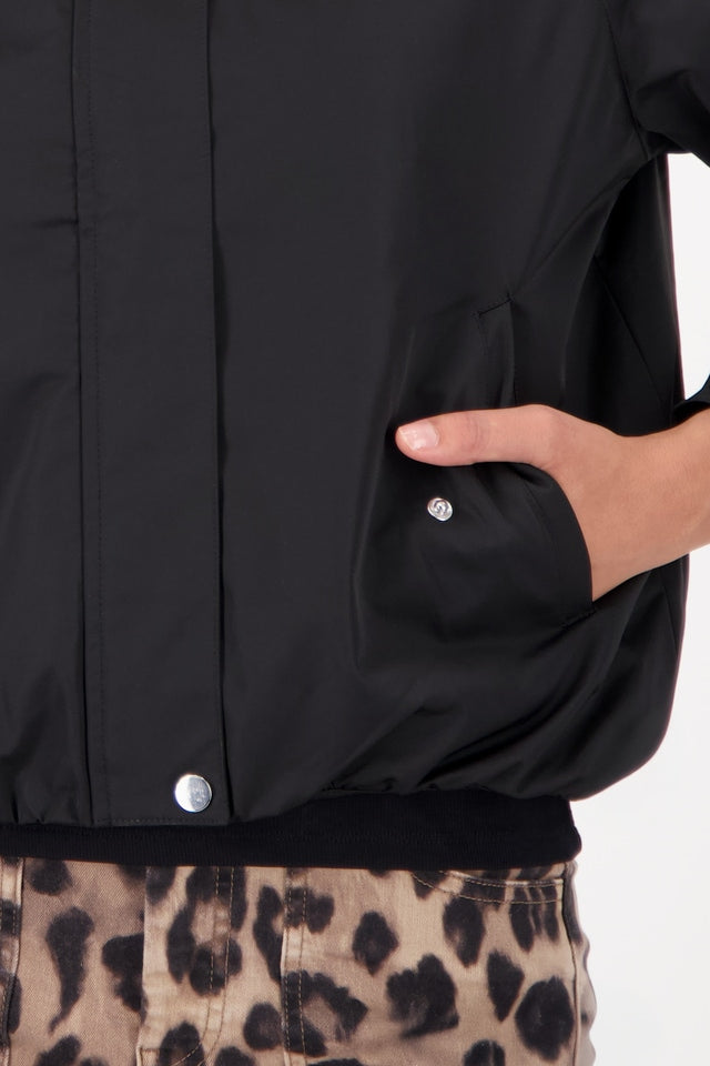 Black Jacket With Flap Pockets