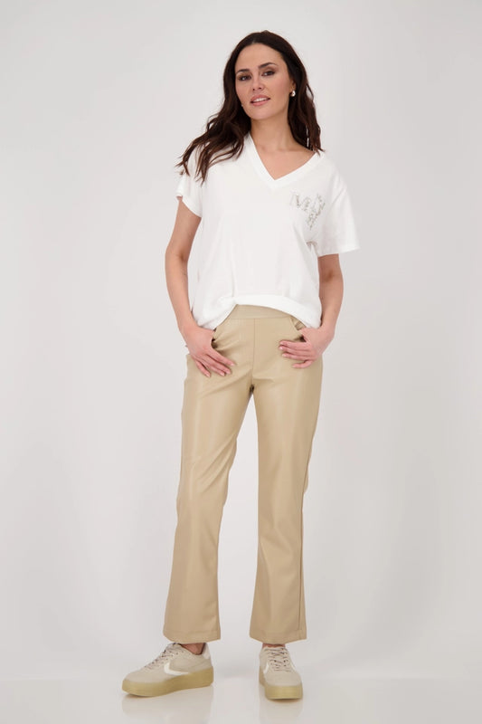 Straight-leg Leather Trousers