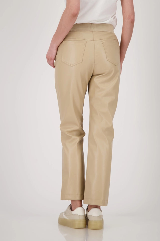 Straight-leg Leather Trousers