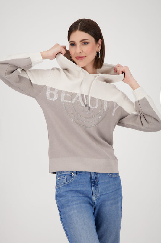 Knitted Jumper With Hood