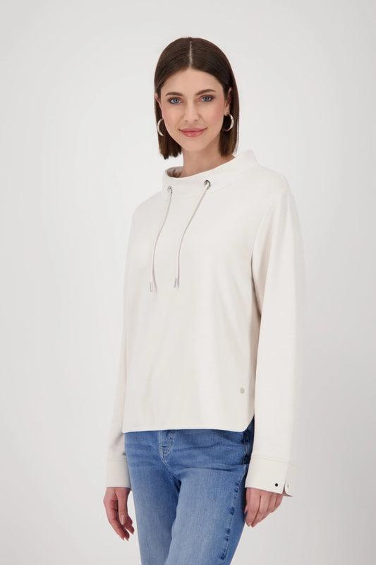 Sweatshirt With Stand-up Collar