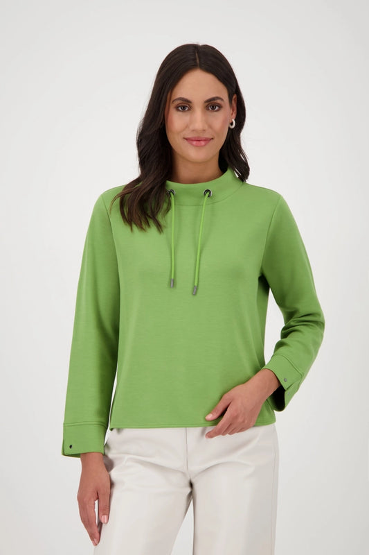 Sweatshirt With Stand-up Collar
