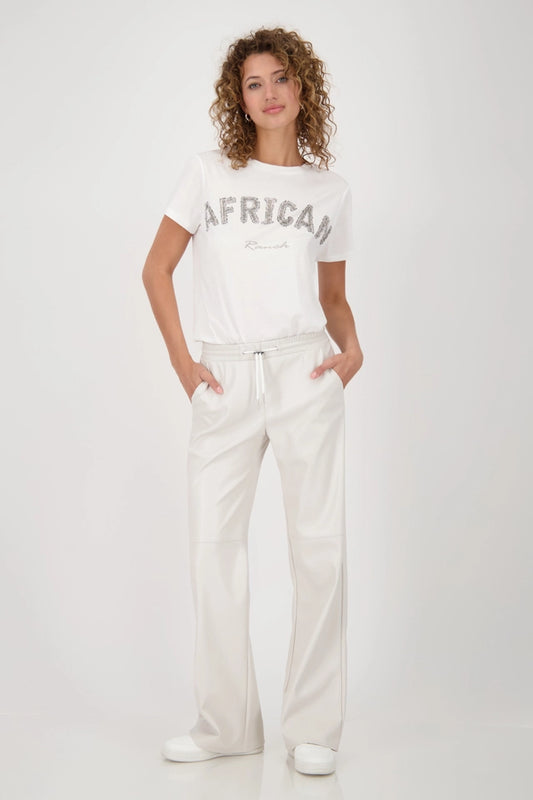 Straight Leg Leather Trousers