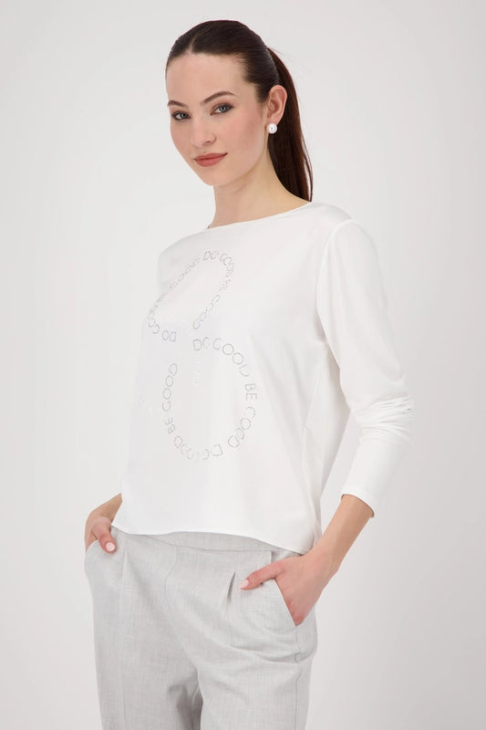 Off White Satin-look shirt-blouse