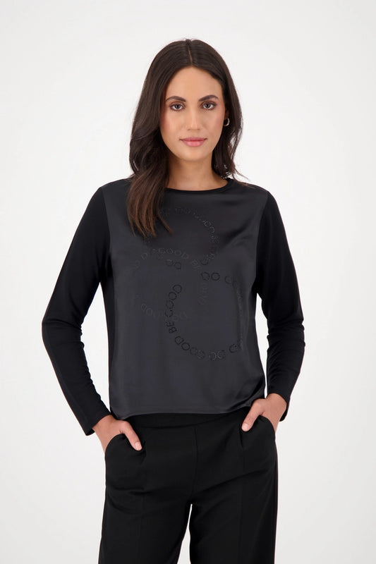Satin-look Shirt-blouse