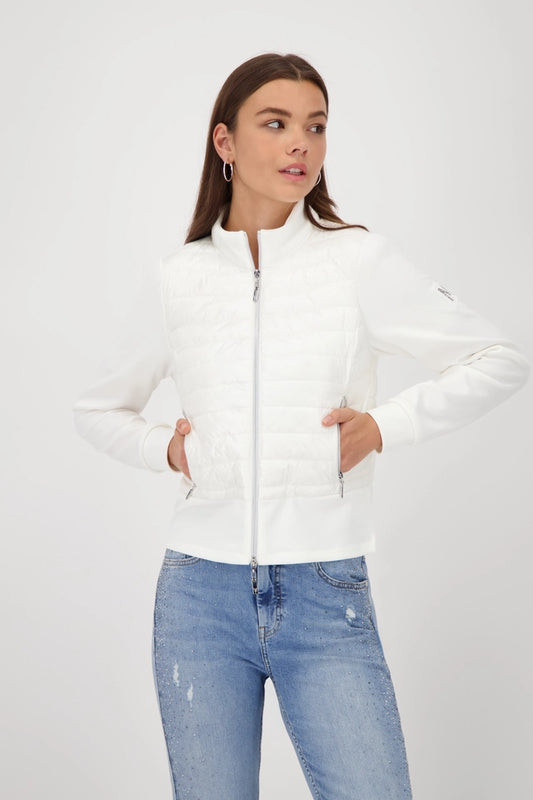 Off-White Quilted Jacket With Neoprene