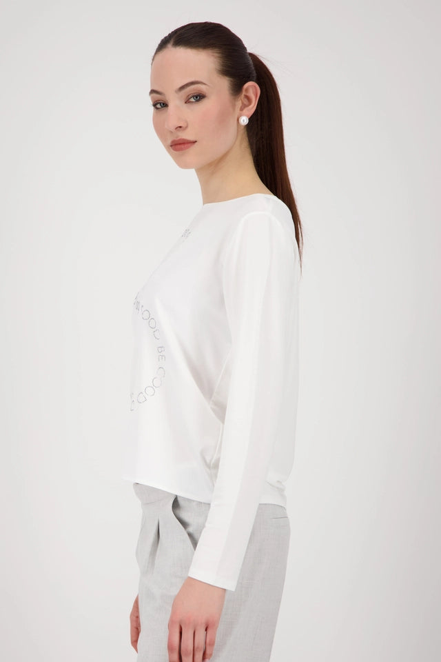 Off White Satin-look shirt-blouse
