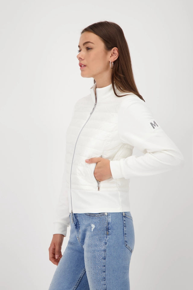 Off-White Quilted Jacket With Neoprene
