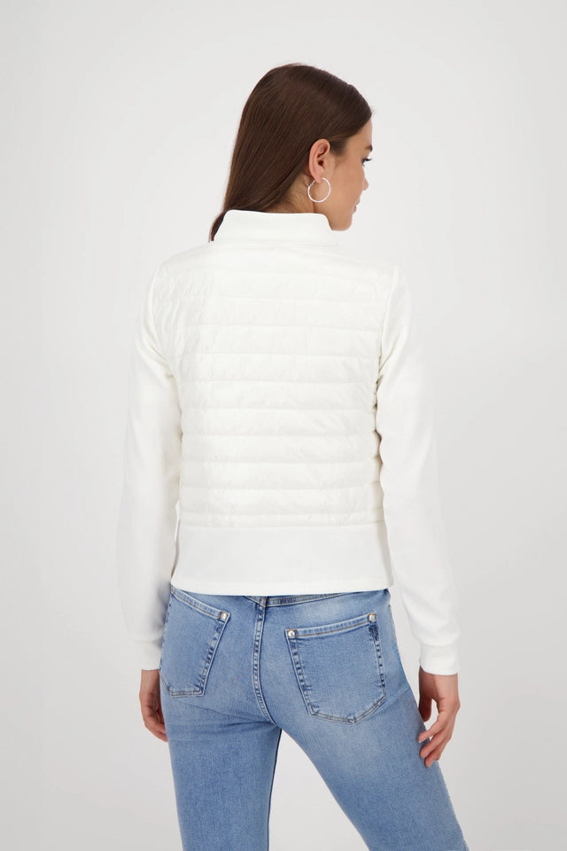 Off-White Quilted Jacket With Neoprene