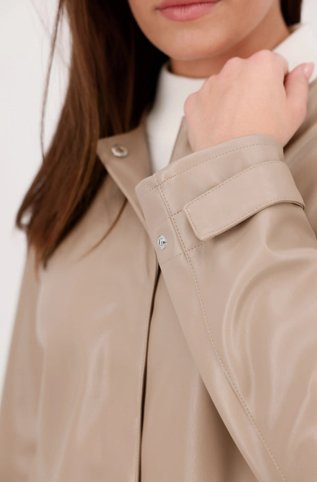 Leather Truffle Coat