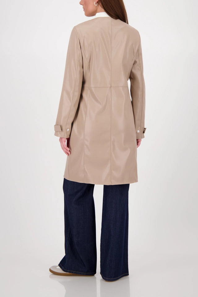 Leather Truffle Coat