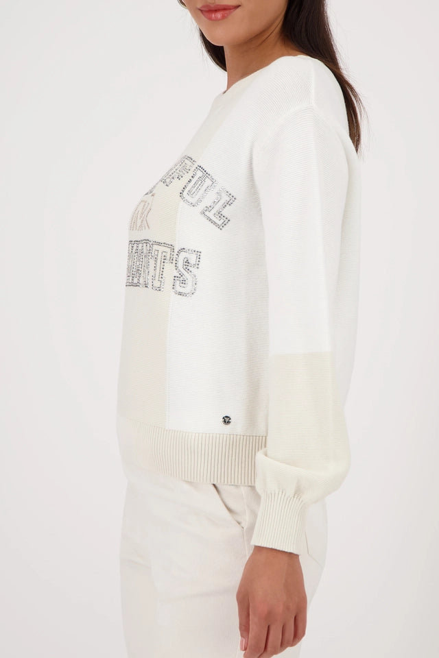 Sweater In Colour Blocking Style