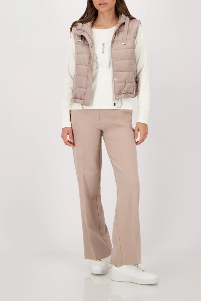 Quilted Waistcoat With Hood