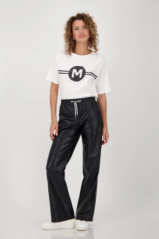 Straight Leg Leather Trousers