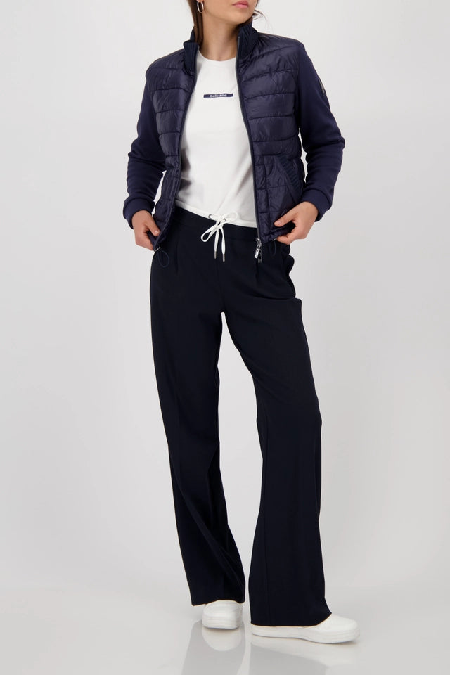 Quilted Jacket With Logo Patch