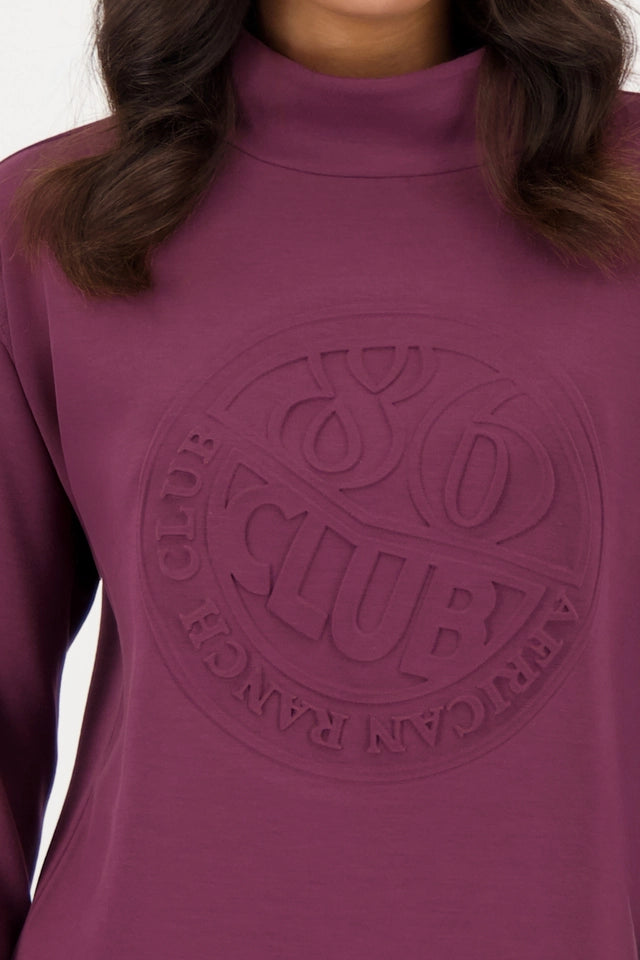 Sweatshirt Bordeaux With 3D-print