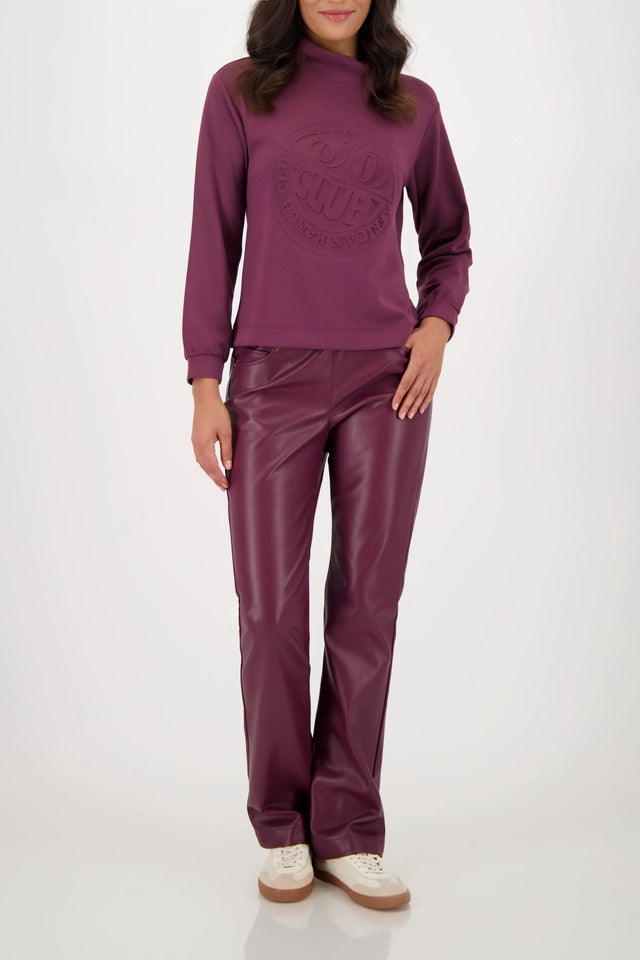 Sweatshirt Bordeaux With 3D-print