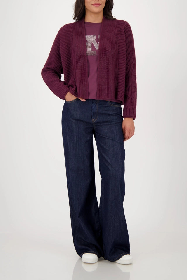 Shirt  Bordeaux With Rhinestones