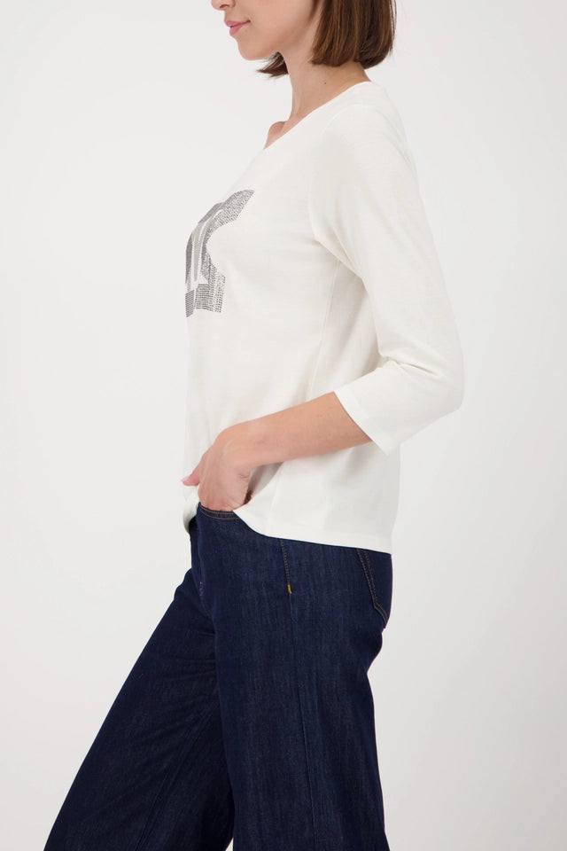 Shirt Cashmere With Rhinestones