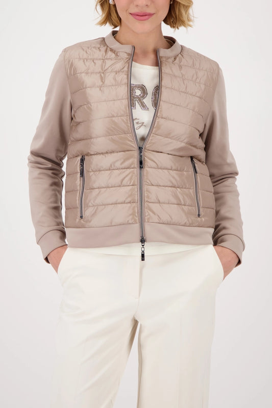 Quilted Cashmere Jacket With Neoprene