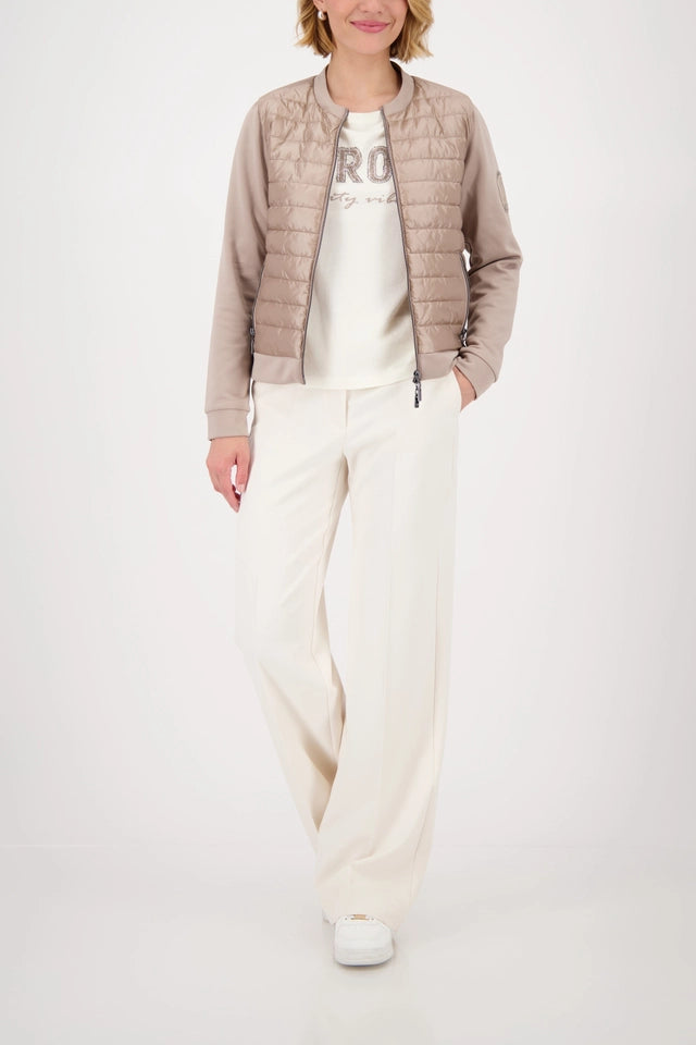 Quilted Cashmere Jacket With Neoprene