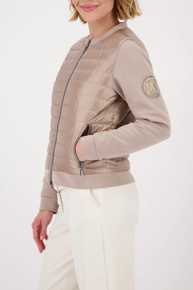 Quilted Cashmere Jacket With Neoprene
