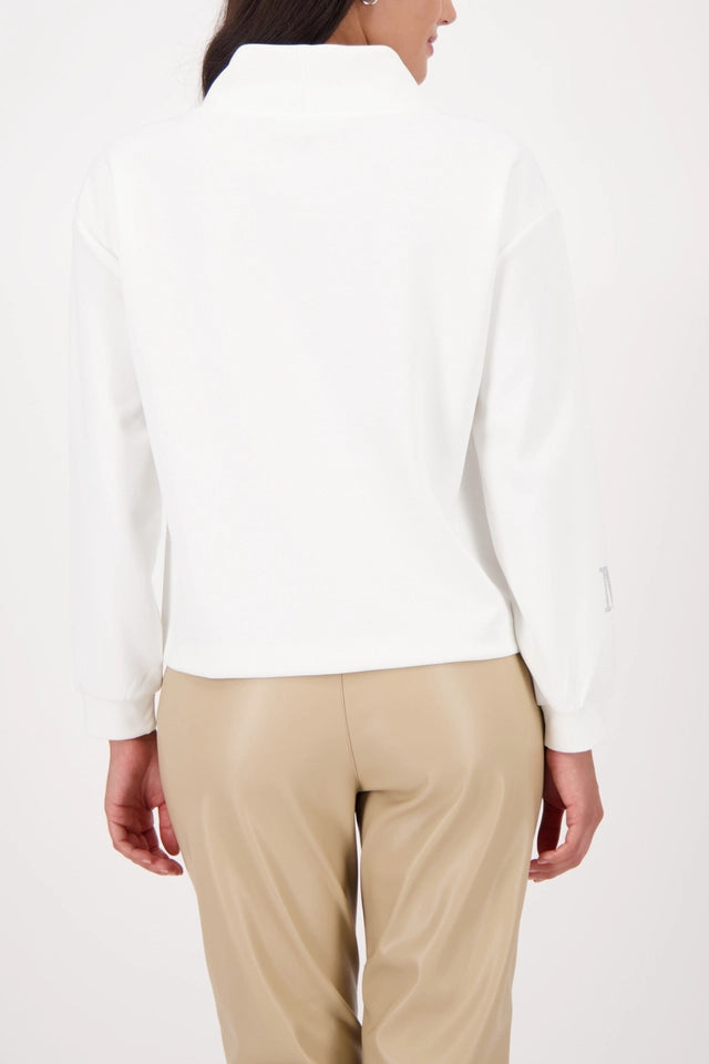 Sweatshirt Off-White With Decorative Detail