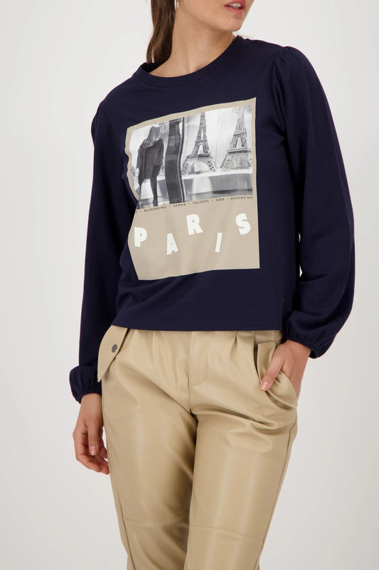 Long-sleeved Shirt With Polaroid Print