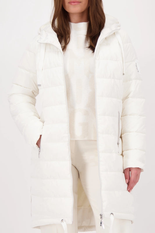 Quilted Coat With Stripes