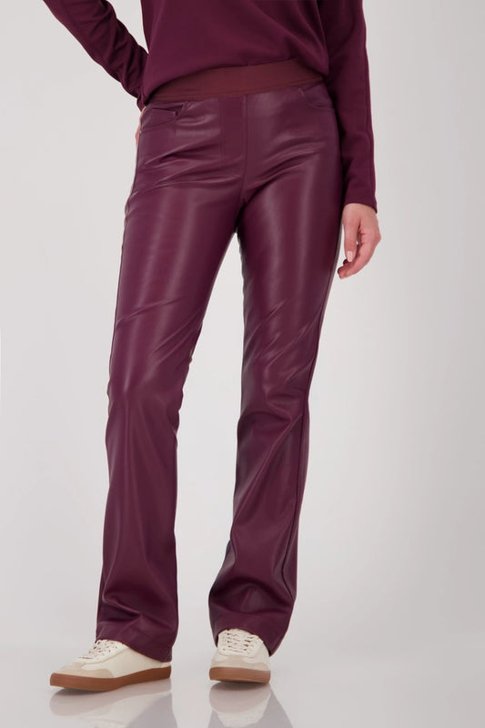 Straight-leg Leather Trousers