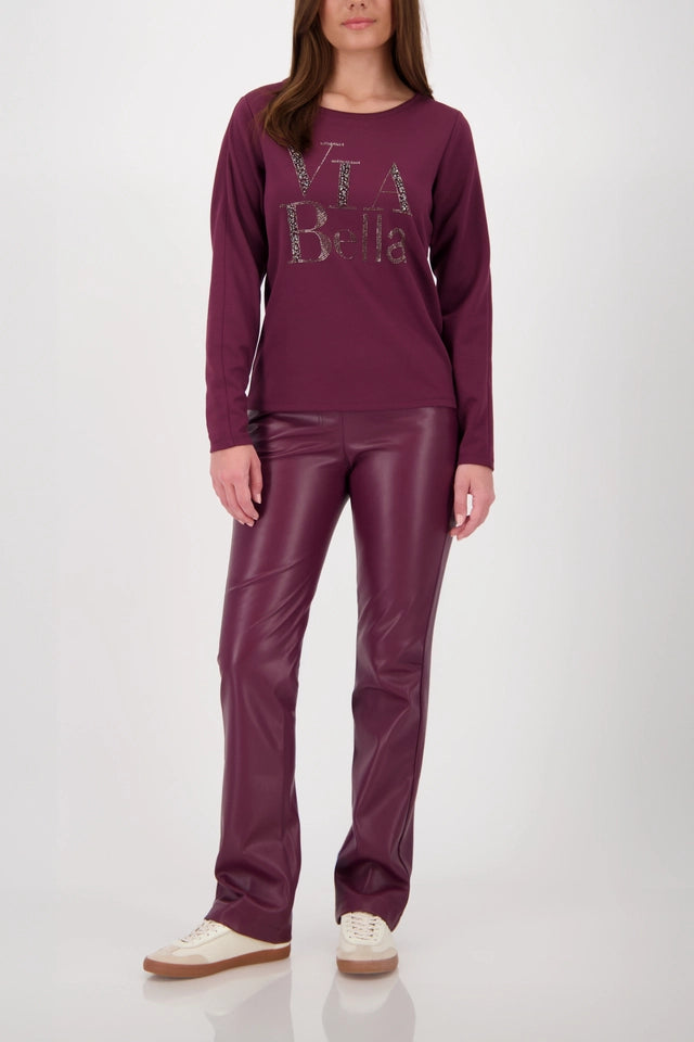 Straight-leg Leather Trousers