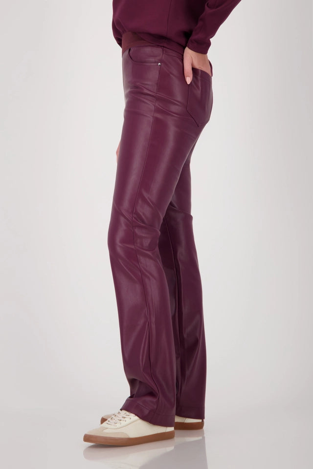 Straight-leg Leather Trousers
