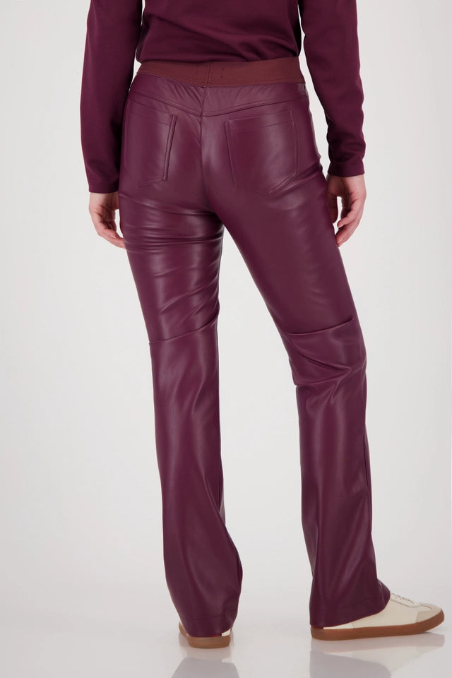 Straight-leg Leather Trousers