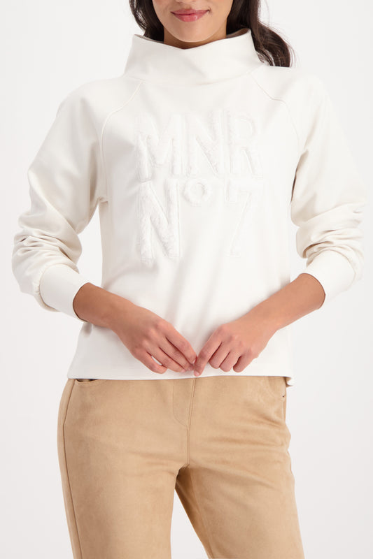Almond Sweatshirt with fur applications