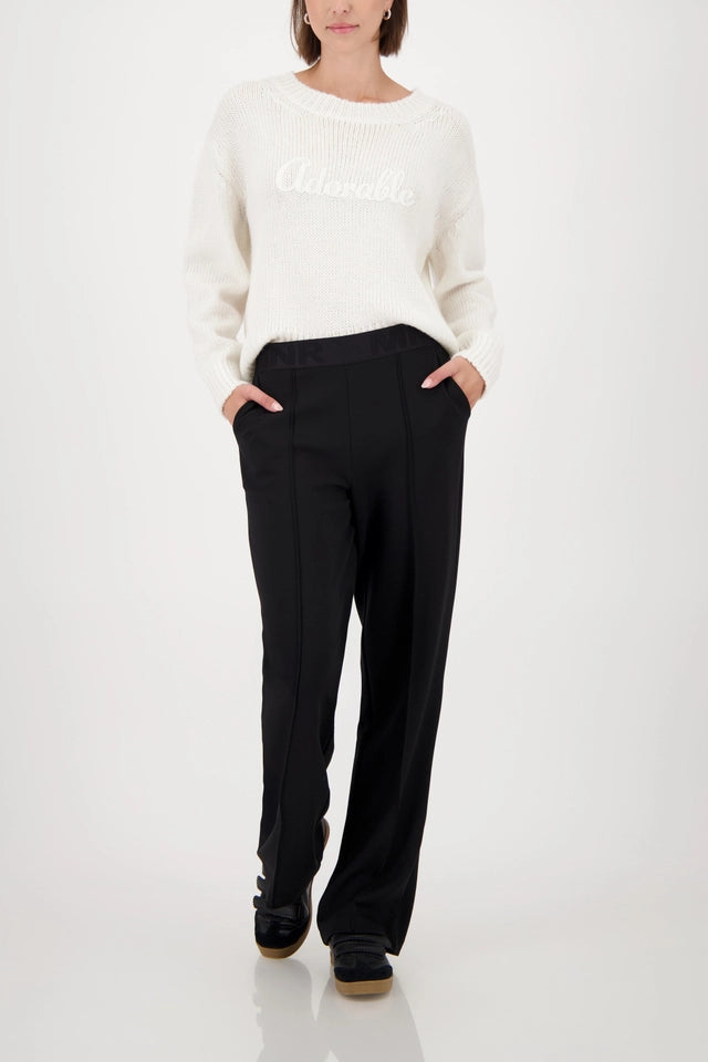 Black Pants with lettering band