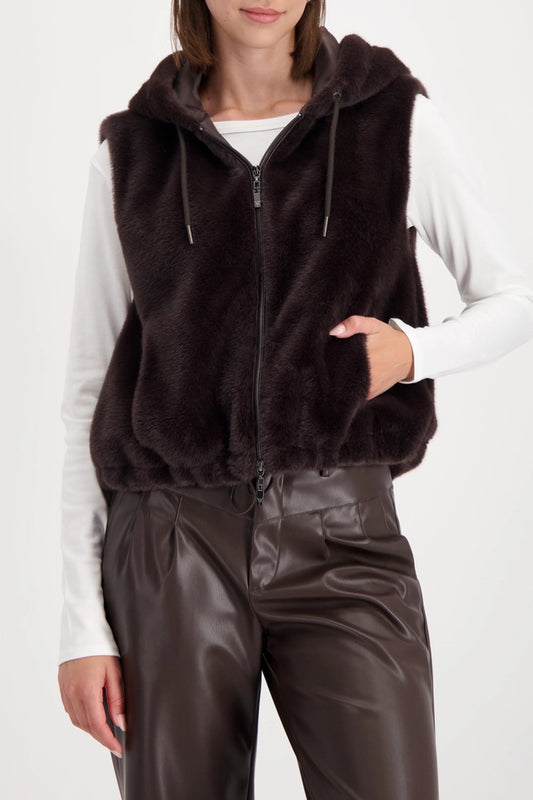 Brownie Hooded Vest