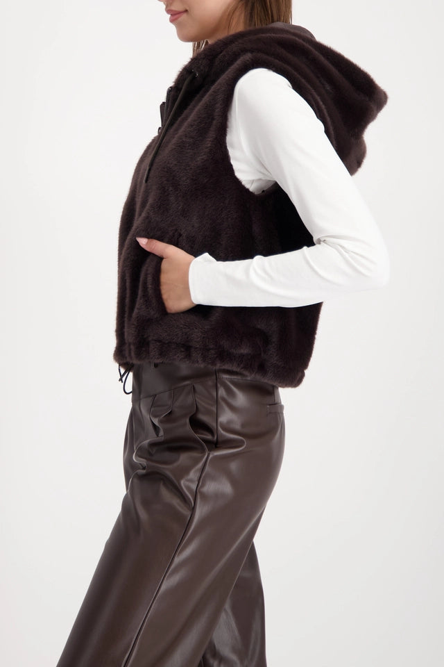Brownie Hooded Vest