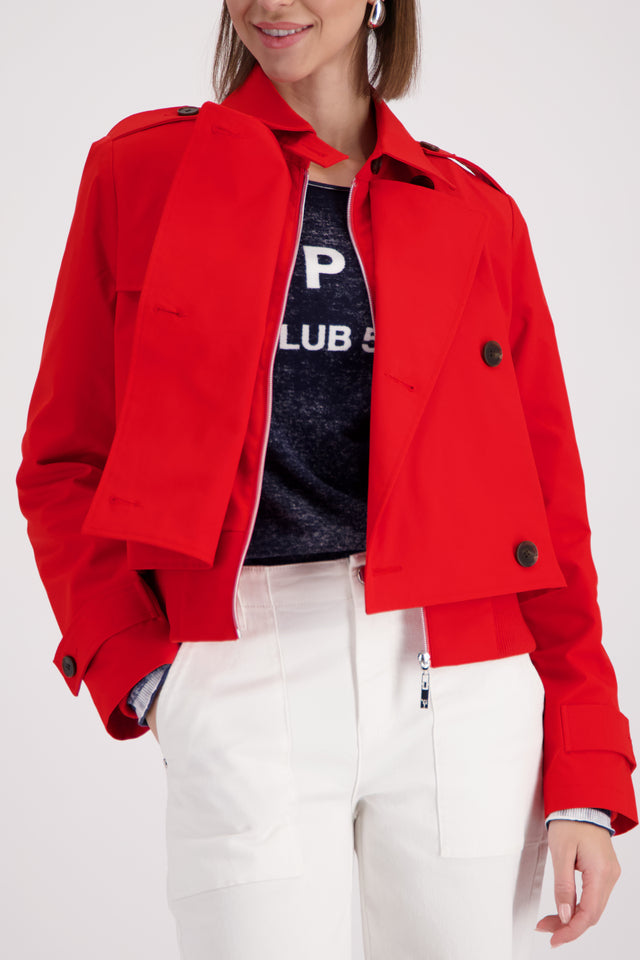 Chilli Pepper Short Trench Jacket
