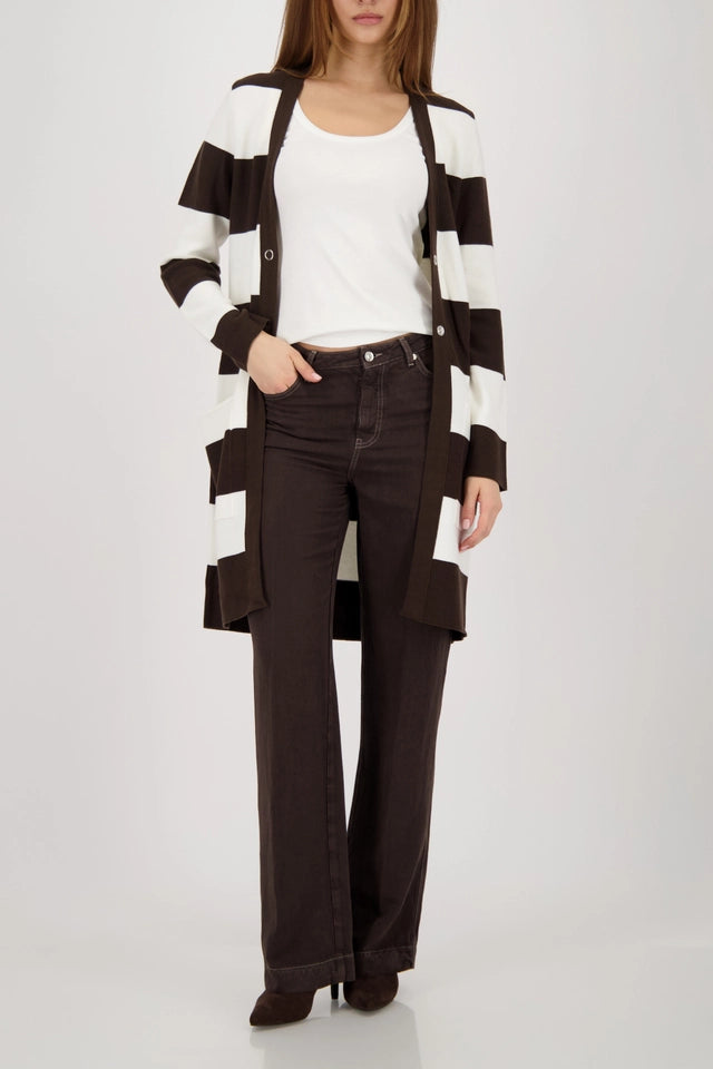 Dark Chocolate Straight Leg Trousers