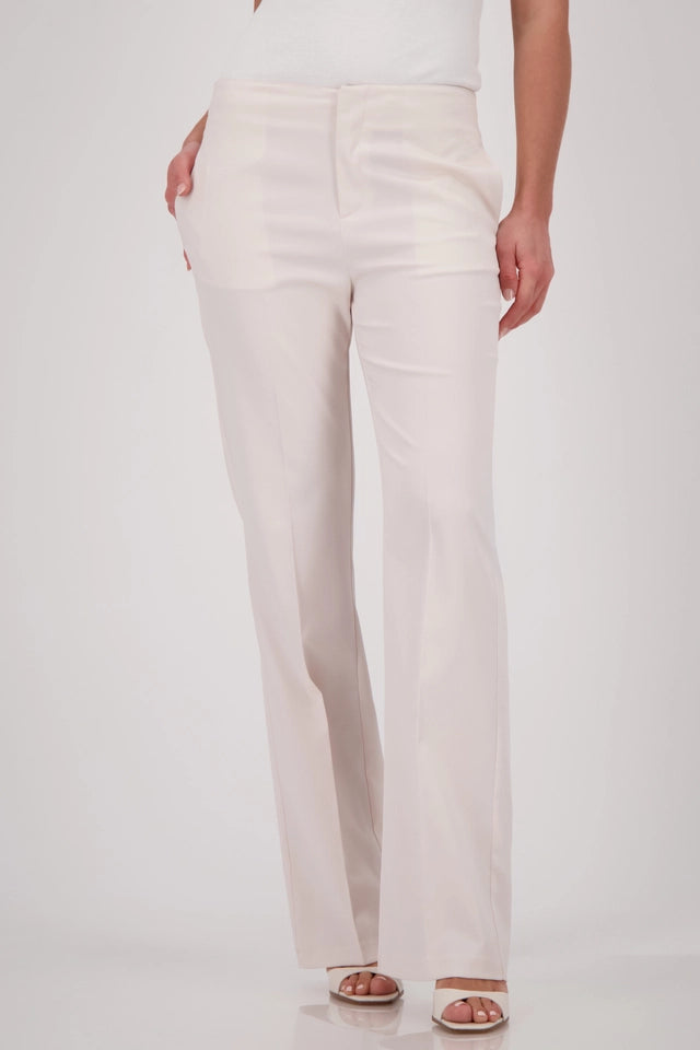 Straight-Leg Satin Trousers