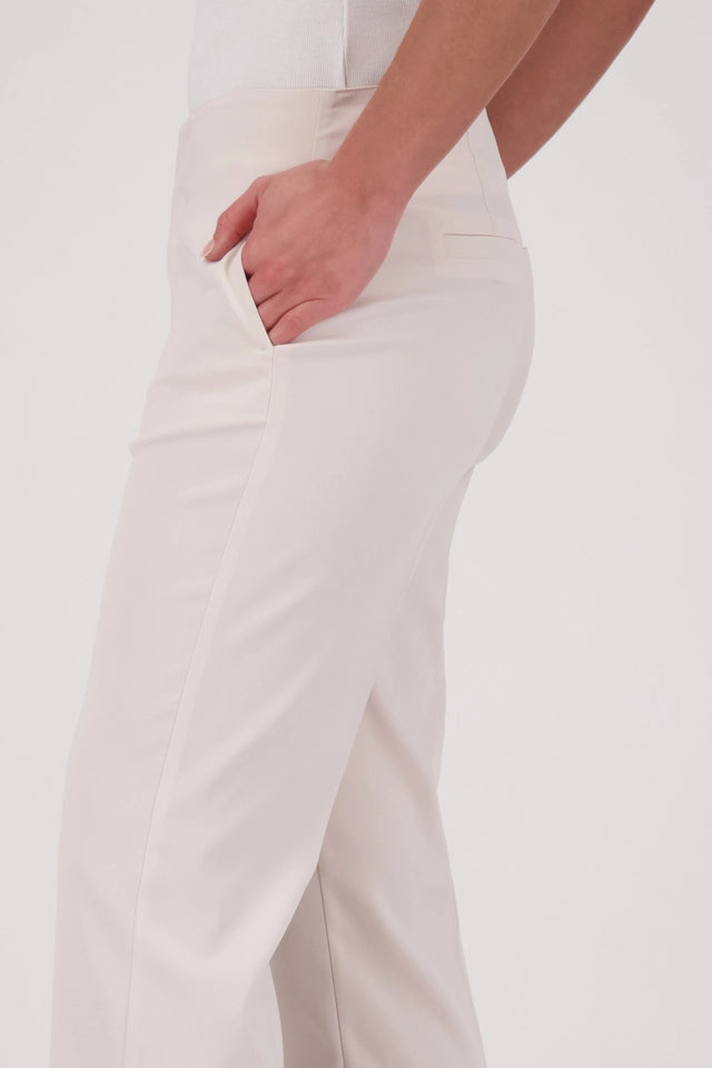 Straight-Leg Satin Trousers
