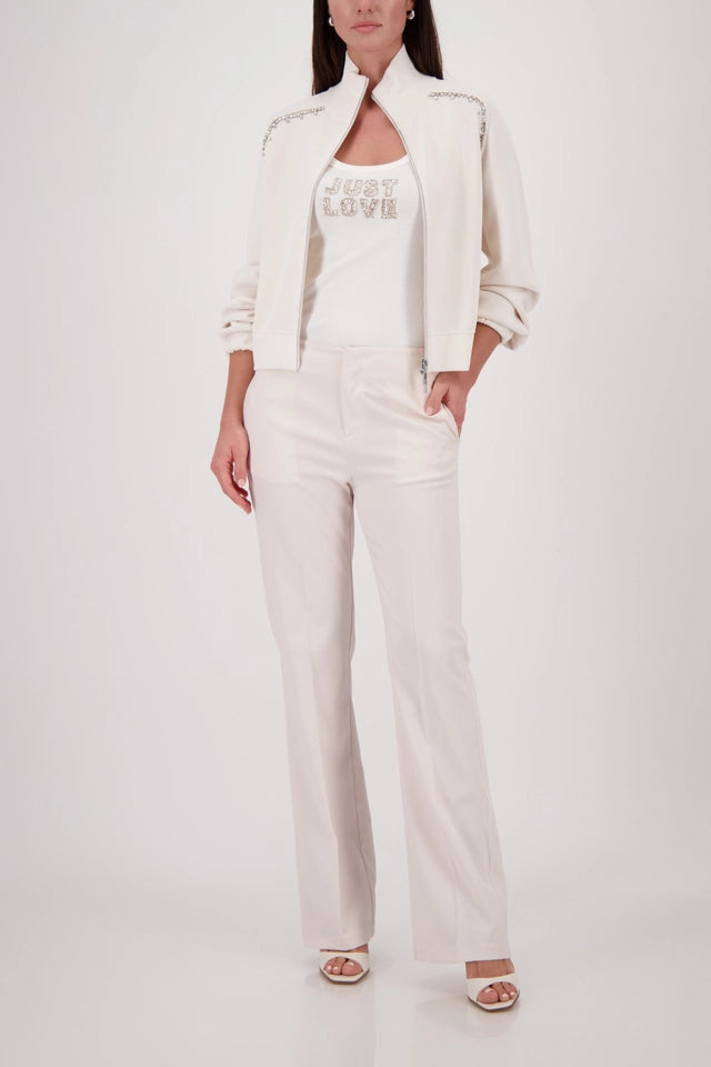Straight-Leg Satin Trousers